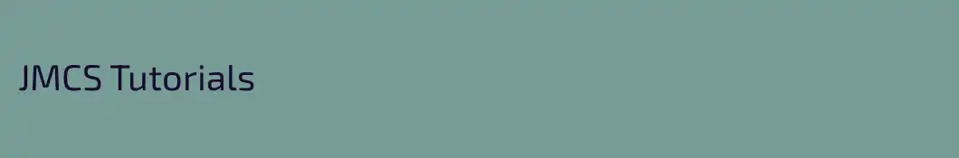 JMCS Tutorials